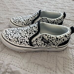 Vans Kids Dalmatian Print Slip-On Sneakers 1